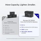 12V 300Ah LiFePO4 Battery w/ Low-Temperature Protection