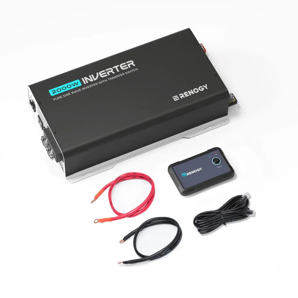 PUH 12V 3000W/2000W/1000W Pure Sine Wave Inverter with UPS Transfer Switch and Built-in Bluetooth Renogy