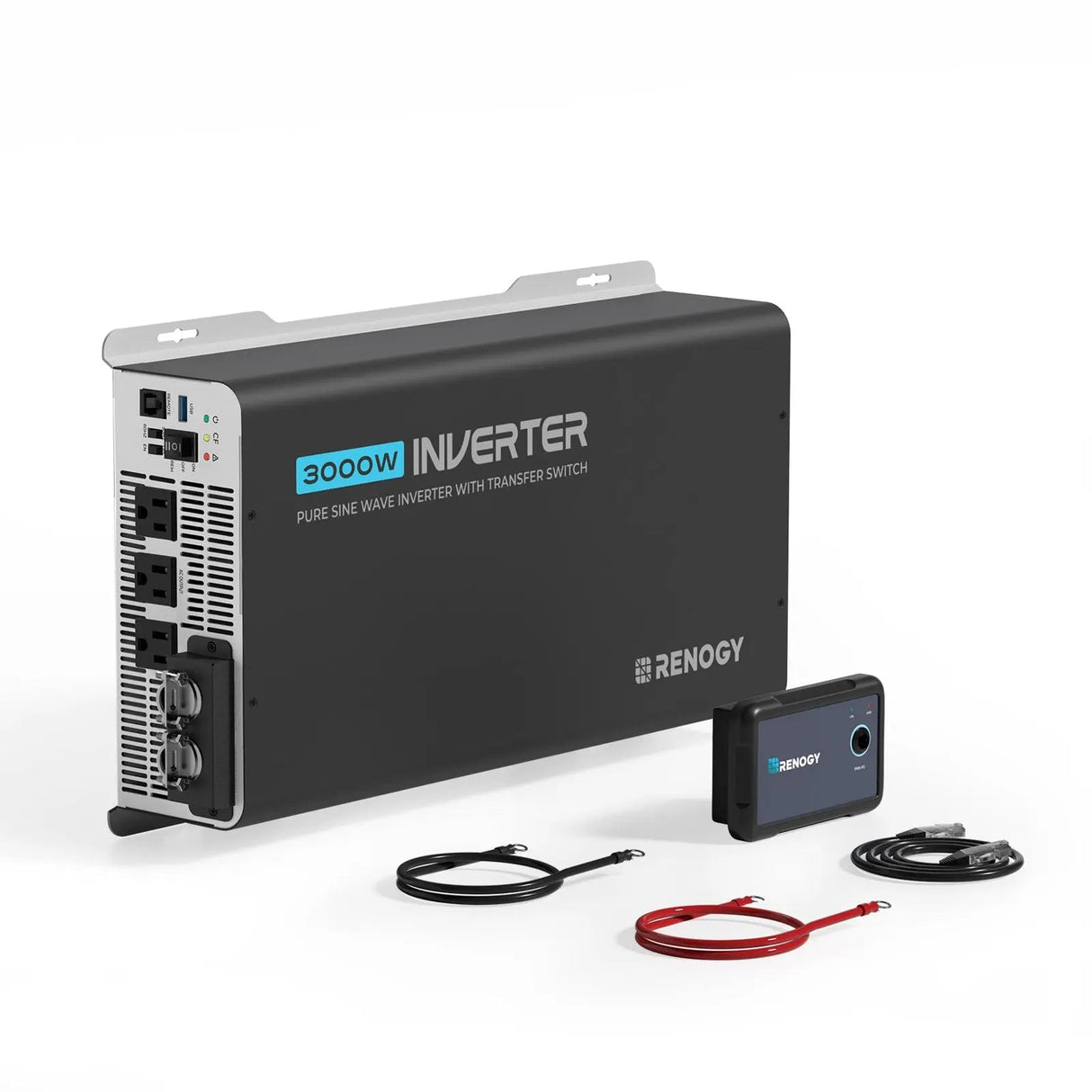 PUH 12V 3000W/2000W/1000W Pure Sine Wave Inverter with UPS Transfer Switch and Built-in Bluetooth