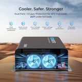 PUH 12V 3000W/2000W/1000W Pure Sine Wave Inverter with UPS Transfer Switch and Built-in Bluetooth