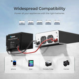 PUH 12V 3000W/2000W/1000W Pure Sine Wave Inverter with UPS Transfer Switch and Built-in Bluetooth
