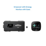 REGO 12V 3000W Pure Sine Wave Inverter Charger w/ LCD Display Renogy