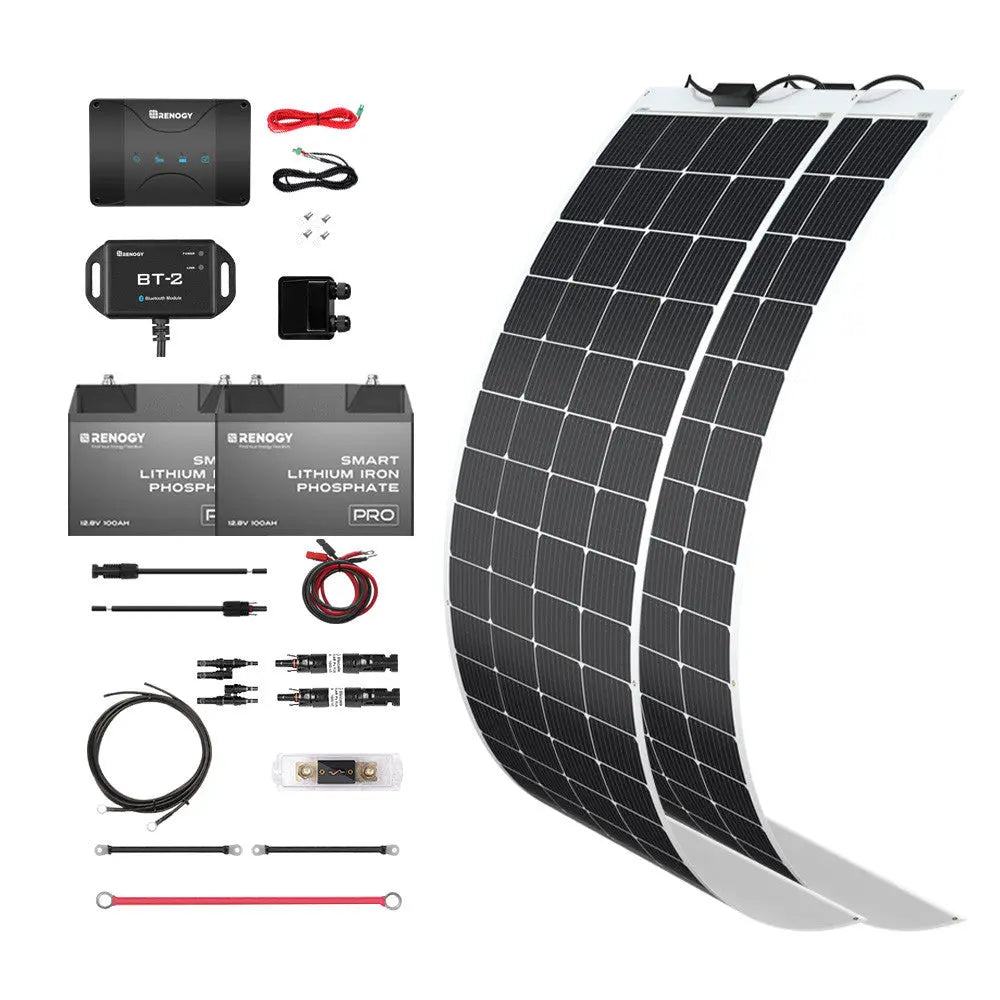 Customizable RV Solar Kit 400W 12V | DC-DC Battery Charger with MPPT