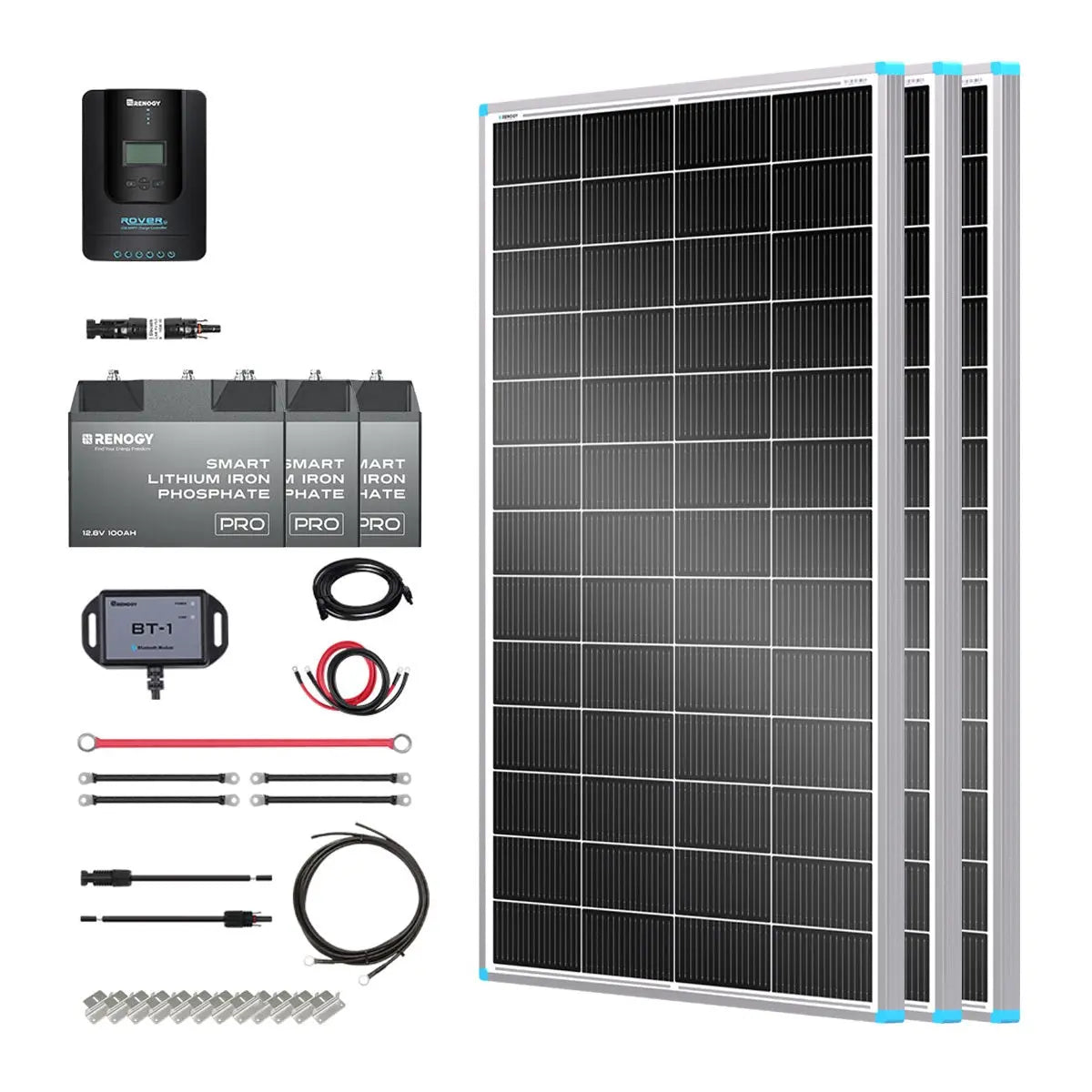 Essential Off-Grid Solar Kit 600W 12V | Optional 3.6kWh LiFePO4 Battery