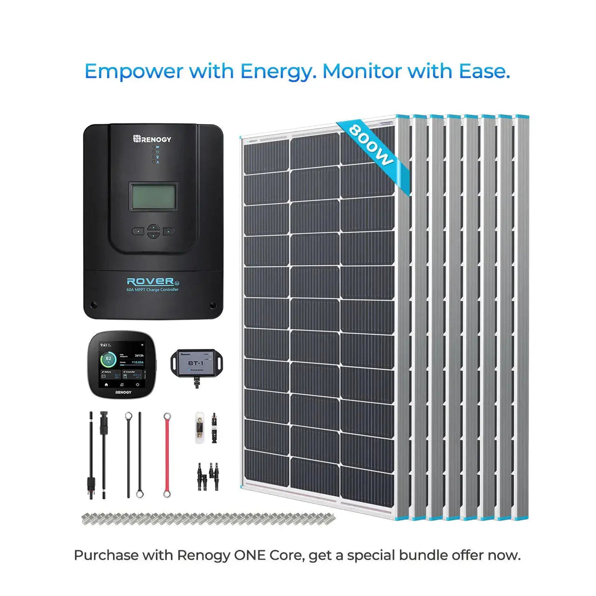Premium Off-Grid Solar Kit 800W 12V/24V | Optional Smart Monitoring