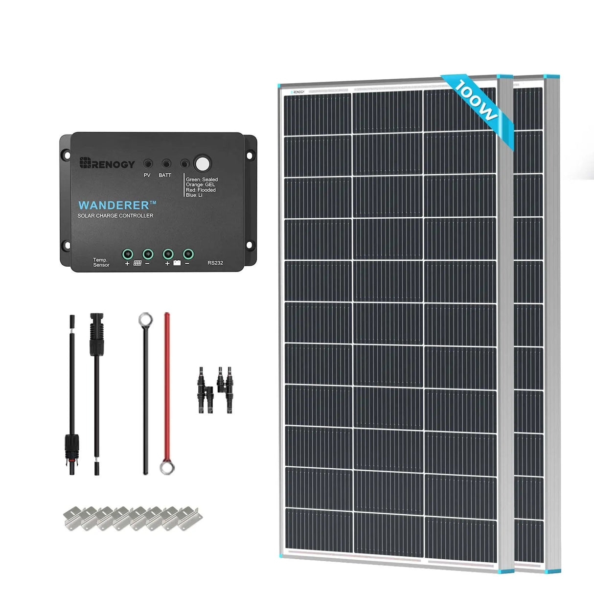 Starter RV Kit N-Type 200W 12V Solar Kit
