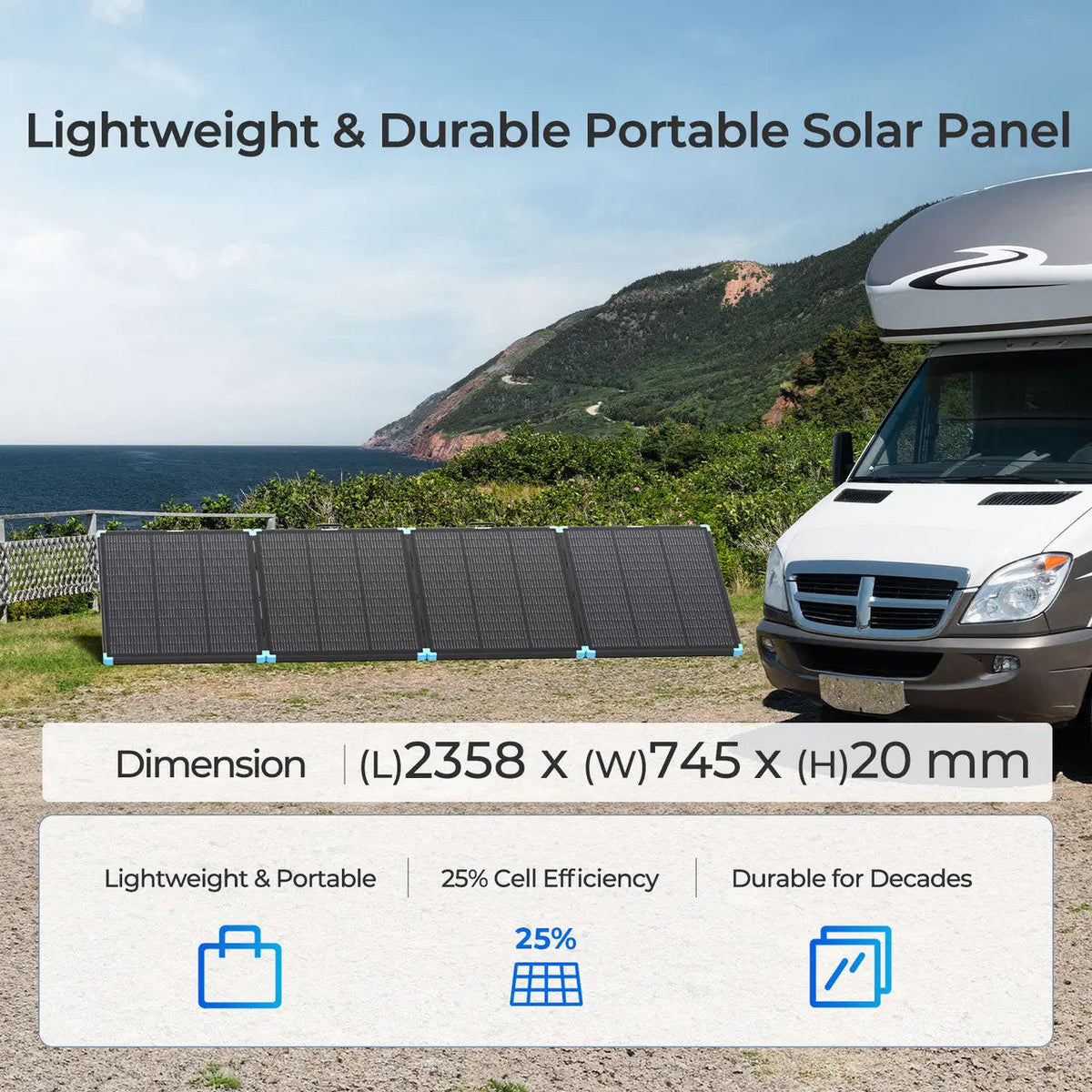 100/300W N-Type Lightweight Portable Solar Panel Suitcase