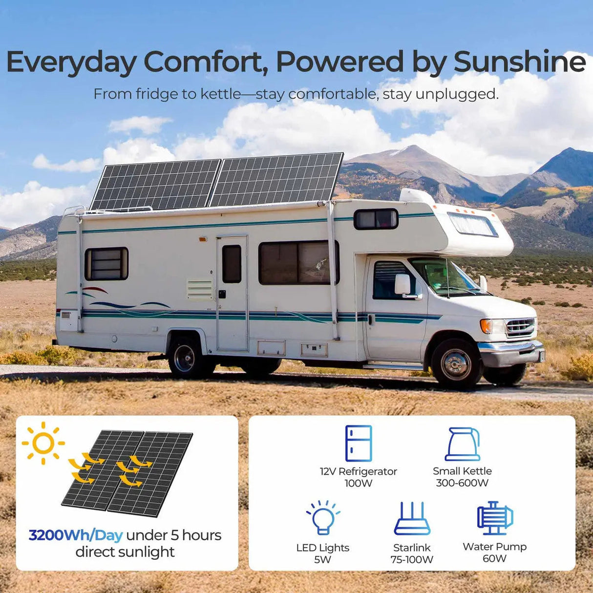 320W N-Type Solar Panel（2-Pack）