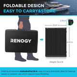 200W Portable Solar Panel Suitcase w/ 20A PWM Controller